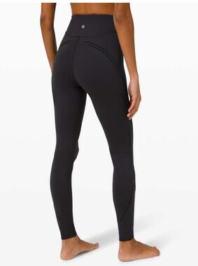 Lululemon Get in Line HR Tight 28" Black Sz 4 - Everlux